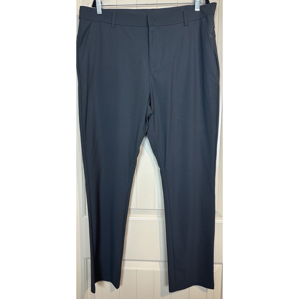 Old Navy Active Go Dry Gray Slim Tric mens pants sz 40 x 32 Golf Athleisure
